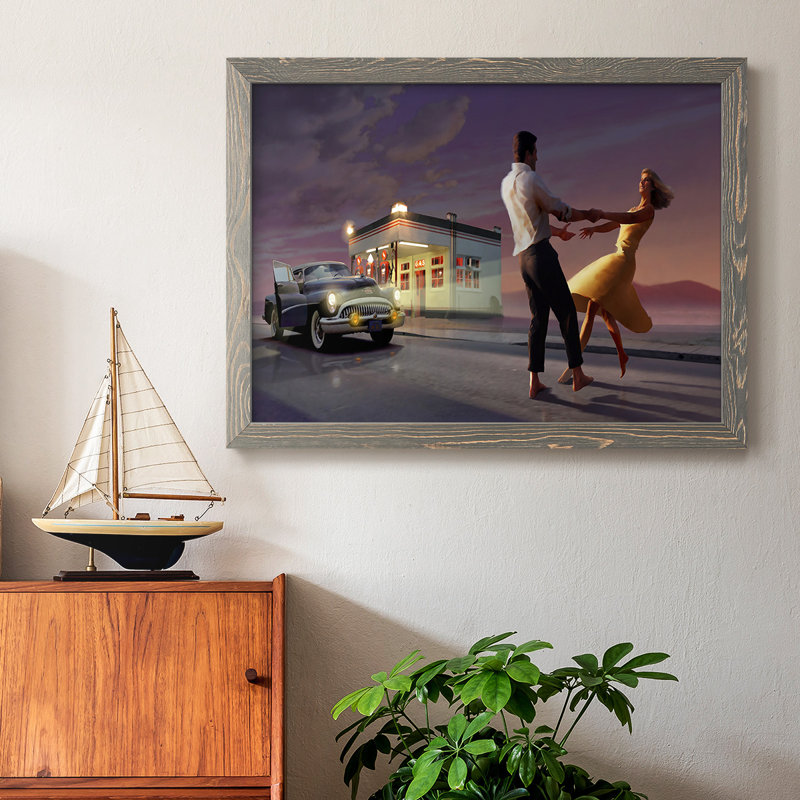 Night Dance, reproduction d'art sur toile, Gris, H 14 po x l 20 po x P 1,5 po