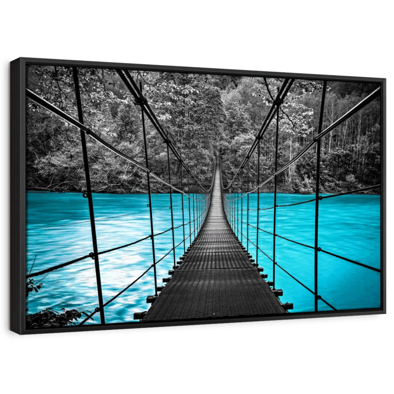 Impression sur toile Suspension Bridge, H 37 po x l 25 po