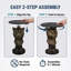 Table d'appoint Leopard Head