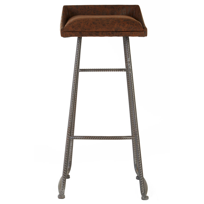 Adele Upholstered Counter Stool with Metal Frame