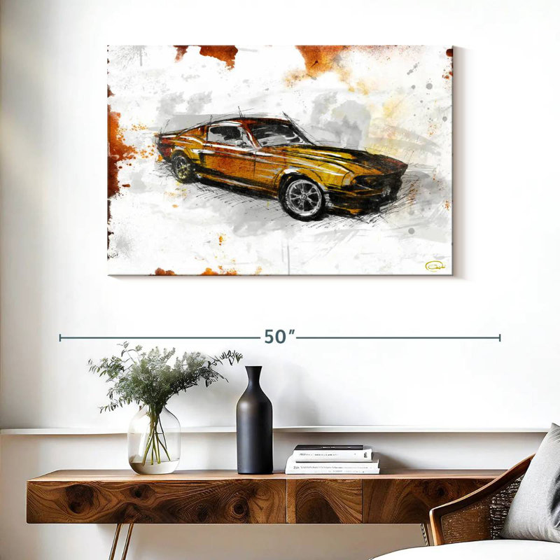 Mehar Car Rust, 26" H x 39" W