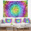 Tapisserie vue abstraite des formes géométriques colorées-28498688