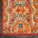 Tapis rouge / orange à motif géométrique Draughn