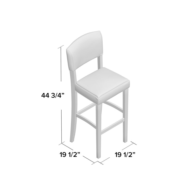 Barile Upholstered Counter/Bar Stool, Bar Stool (30" Seat Height), Espresso