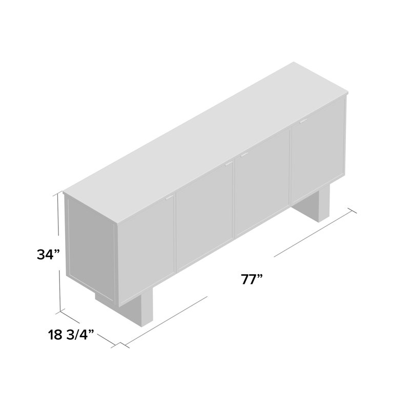 Caracole Classic 77'' W Sideboard