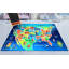Tapis Furnish my Place 762 USA Map HD USA Map for Childrens | Salle de jeux | Chambre et salle de classe | Tapis de jeu lavable | Tapis de sol | Multicolore