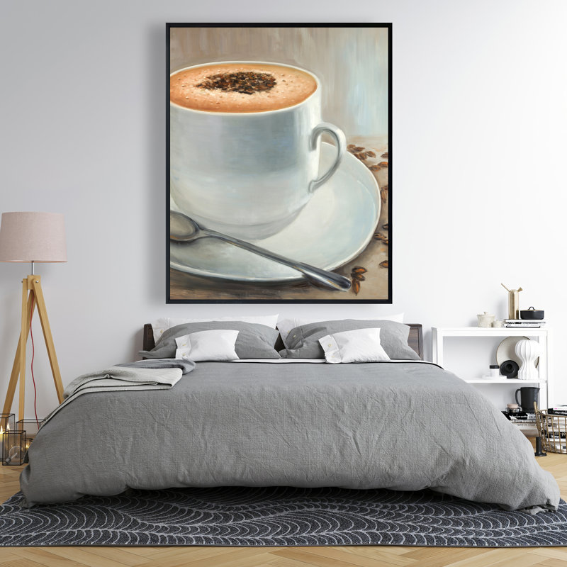 Cappuccino Time - Gastronomy Kitchen Framed Canvas Decor