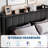 Queen Bed Frame with Lift Up Storage, Upholstered Velvet Bed with Storage Headboard, Metal Platform Bed, Hydraulic Support, No Box Spring Needed, Black-1193854064-1193854071