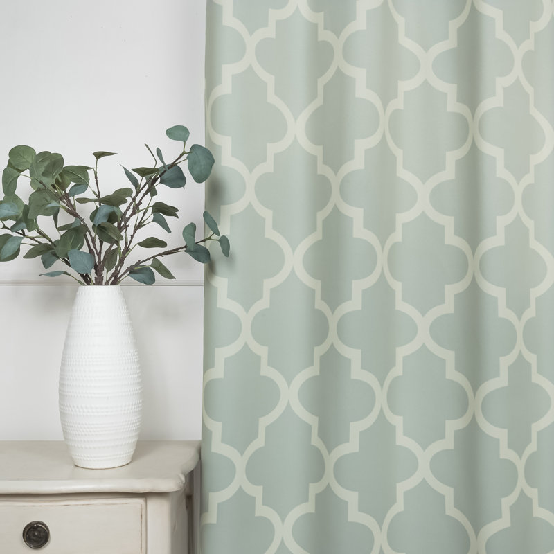 Rideau obscurcissant en polyester Lytsell, L 52 po x L 96 po, Sauge