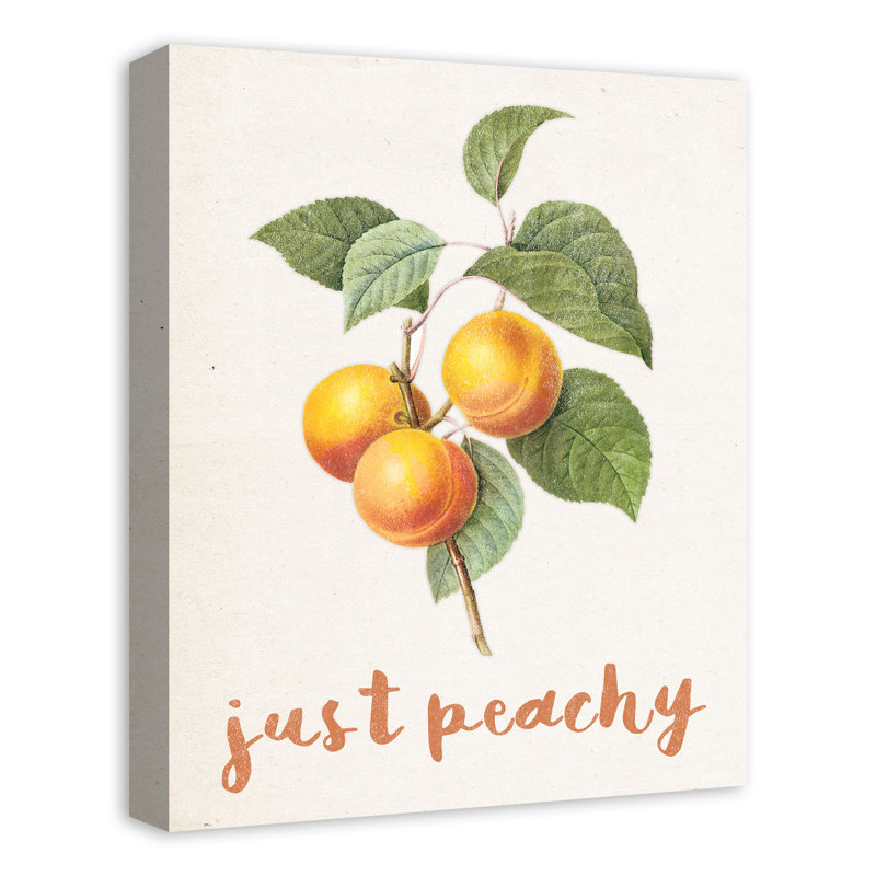 «Just Peachy Vintage Peaches», reproduction sur toile