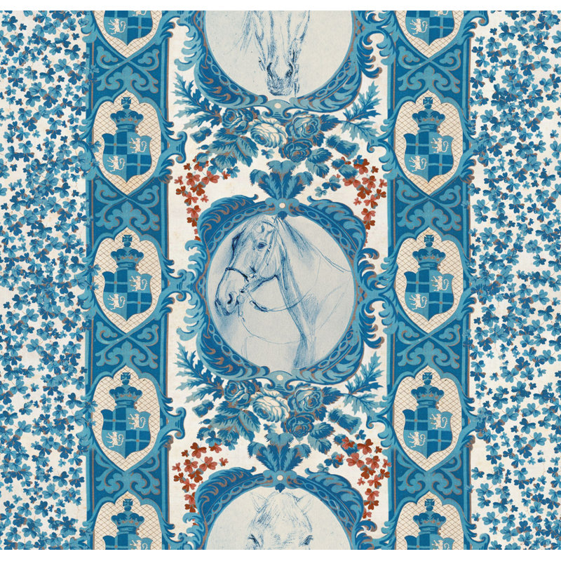 The Derby Wallpaper Roll, Blue