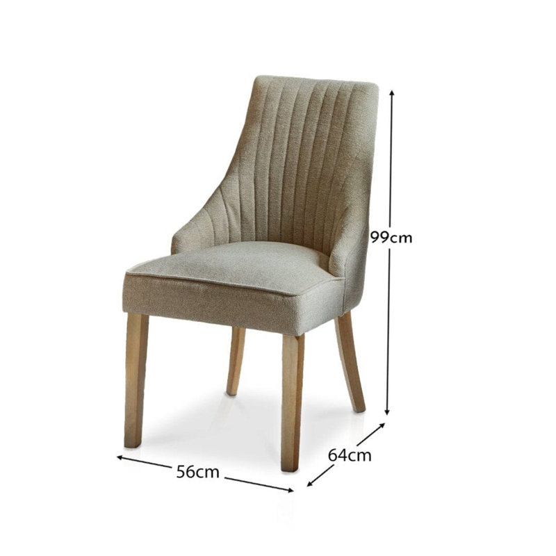 45cm H Solid Wood Accent in Marl Taupe