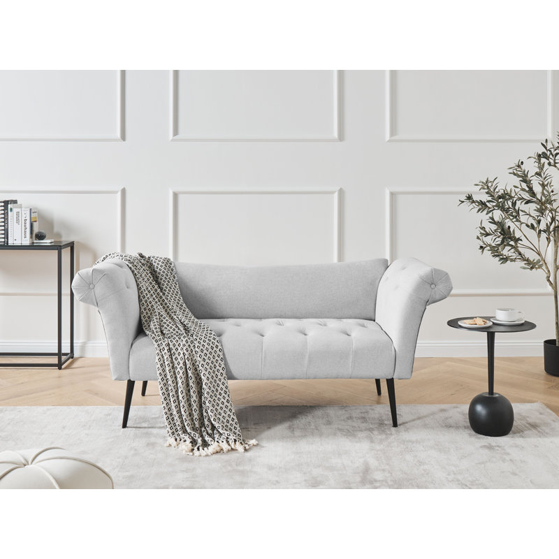 Chaise Longue NANTILLY Fabric, Grey