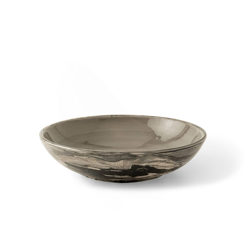 Jeronica Black Ceramic Serving/Pasta Bowl-13.5 OZ,