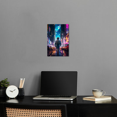 Astronaut In The City Canvas Modern Astronaut Art By Notoriart