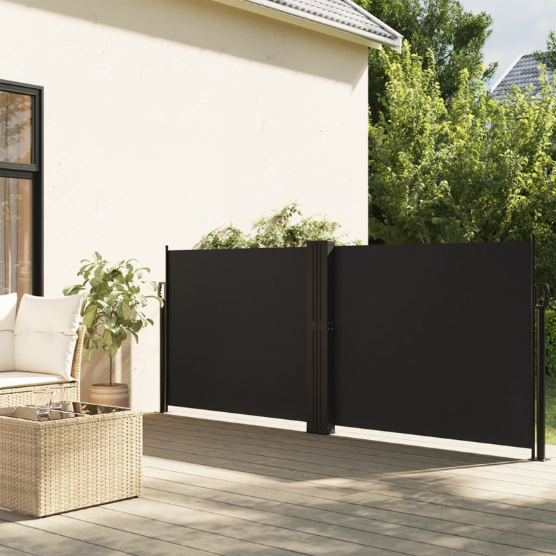 Retractable Side Awning, Black, 140" H x 1000" W
