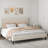 Queen Size Platform Bed , Metal Bed Frame With Charging Station, No Box Spring Needed, (Beige), Noise Free,Easy Assemble.-1059145125