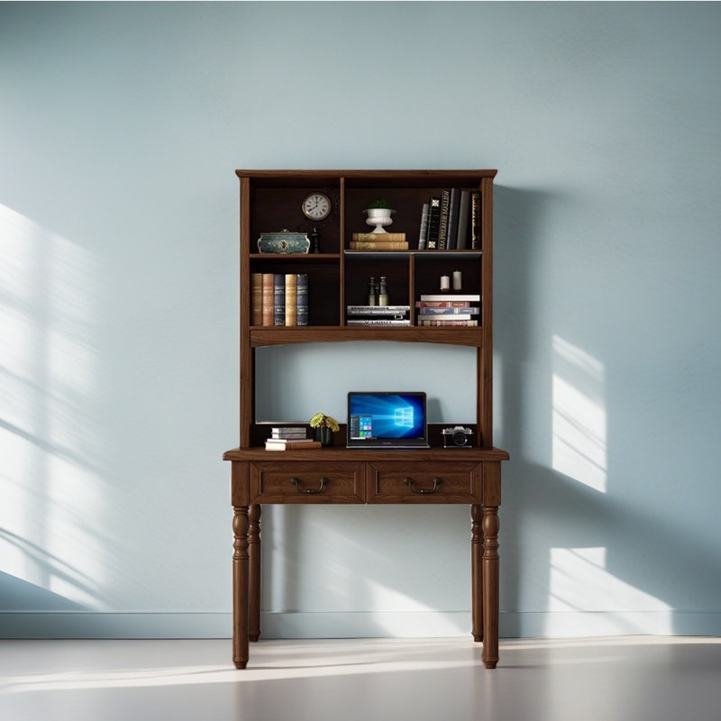 Minimalist style desk, Dark Brown
