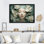 Femme verte et blanche avec une fleur sur le visage I - art mural mode