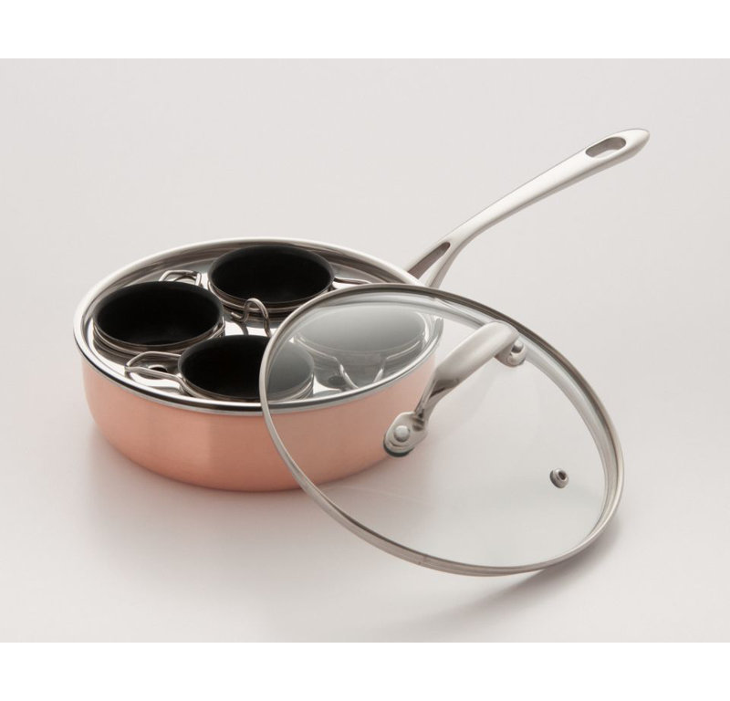 Cook Pro Non Stick Copper Egg Poacher