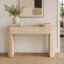 Table console d'entrée, deux tiroirs à poignées dissimulées, montage facile, pour entrée, salle à manger, salon et couloir.