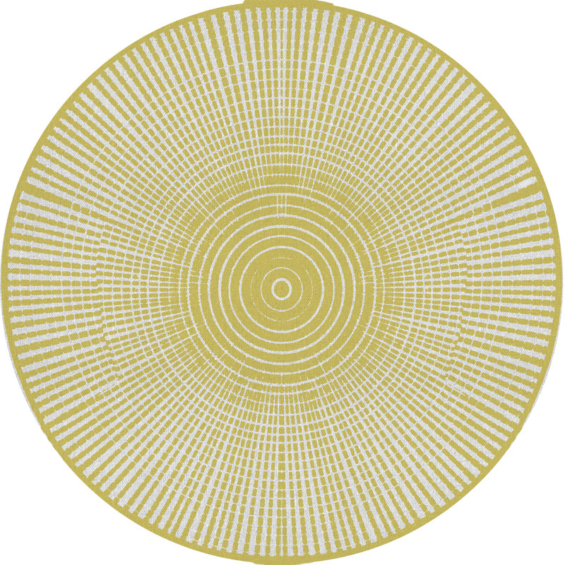 Round Romanko Vinyl 2.8mm Vinyl, Phthalate Free With Exclusive Printed Designs. Area Rug, Round 150cm