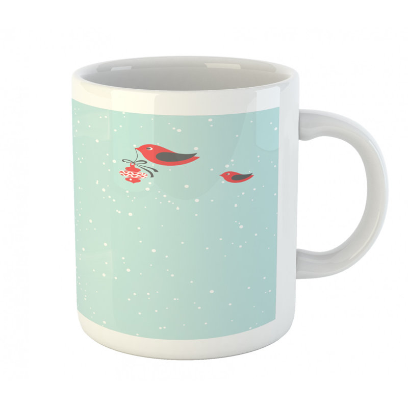 Grande tasse à café oiseaux