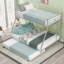 Lit simple sur lit double avec structure en acier robuste, lit gigogne simple et échelles à deux côtés-327620050