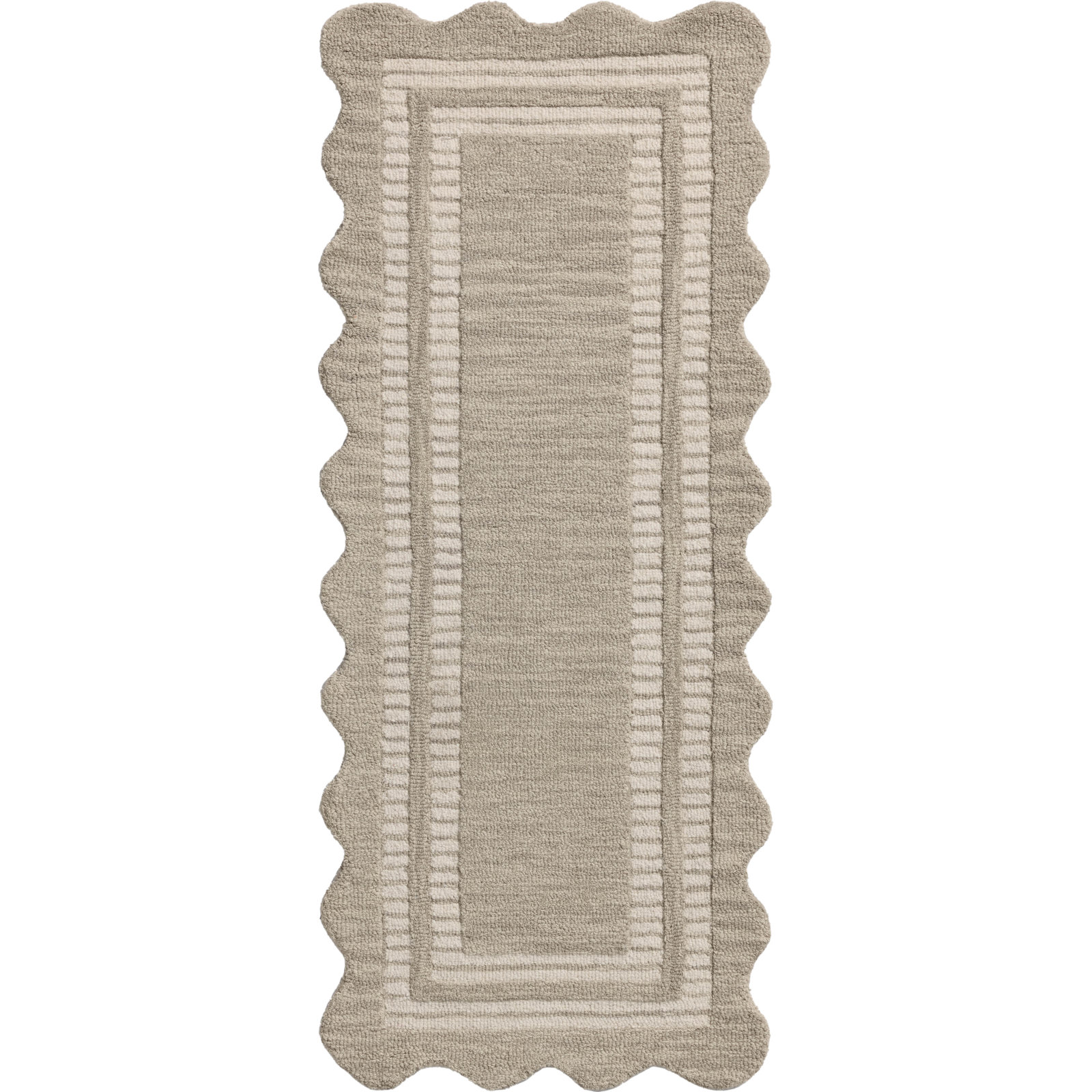 Scottie Fog / Ivory Area Rug, Rectangle 5' x 7'6"