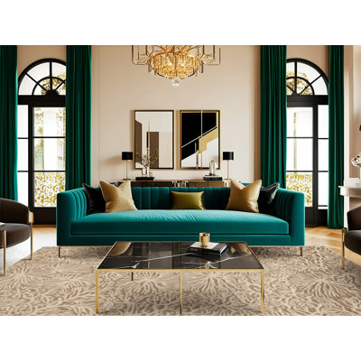  Tapis hawaïen lavable à motifs coraux