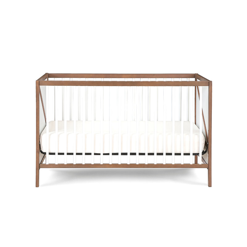 Lit de bébé 3 en 1, Brun / Blanc
