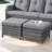 Schutt Wicker Outdoor Ottoman with Cushions-1393356021-1393356022