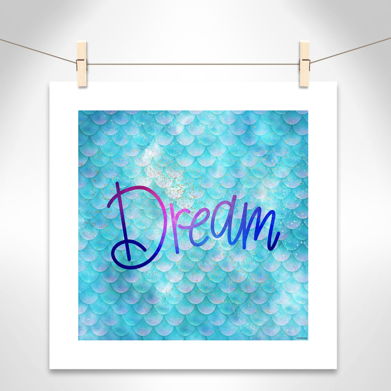 Décoration murale crème Dream Kids, H 20" x l 20" x P 1", Papier