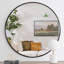 Miroir rond en métal-2029685394