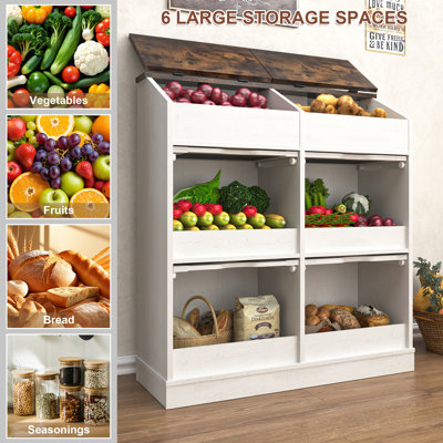 Bac à pommes de terre, étagère à fruits et légumes, armoires de rangement des aliments, armoire à collation