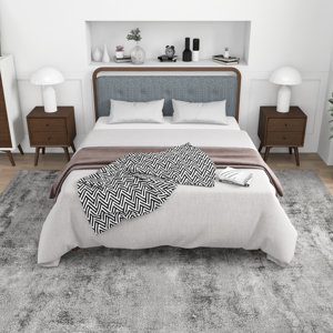 Wade Logan® Thiel Upholstered Platform Bed & Reviews | Wayfair
