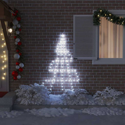  LED Christmas Tree with Ground Spikes 180 cm Metal
