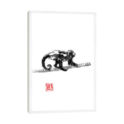 Monkey On The Rope by Péchane - Painting on Canvas