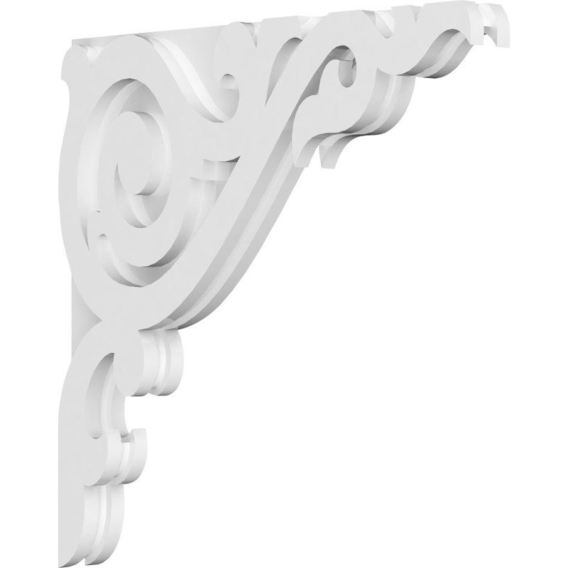 Corbeau en PVC de qualité architecturale Baile, H 18 po x l 18 po x P 1,875 po