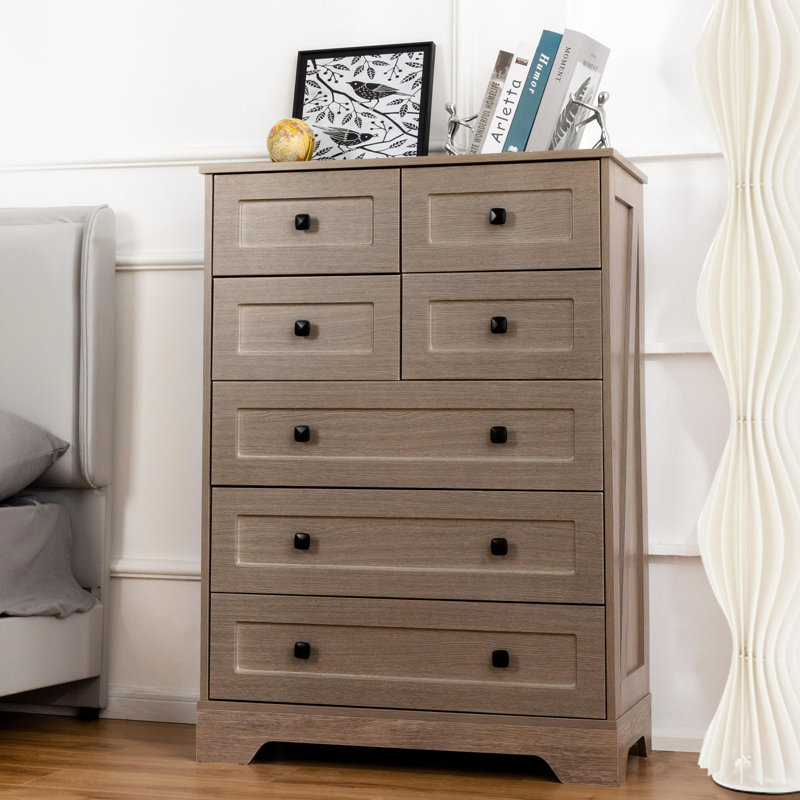 31.5cm W 7 - Drawer Chest of Drawers, Grey