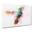 Hummingbird Paint Splash In Abstract - Wrapped Canvas Print-55309322