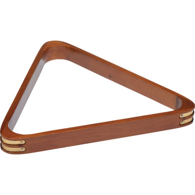 Action RK8B Wooden 8-Ball Rack with Brass Corners - Honey
