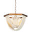 Lustre empire unique à 4 lumières avec accents perlés Advith