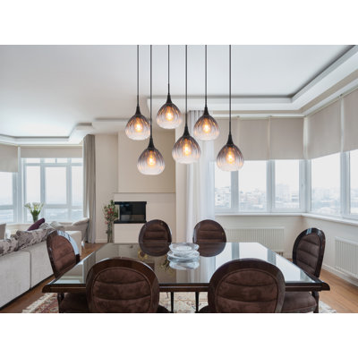 Dannelle 6 - Light Matte Black Pendant
