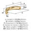 Poignée d'armoire bronze champagne de centre à centre Parabolic 3 po (76 mm) - paquet de 10-111778756-111778761