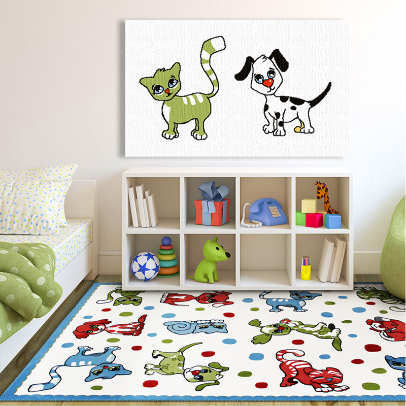 Kailee 1cm L Fabric Playmat, 160 cm H x 230 cm W x 1 cm D