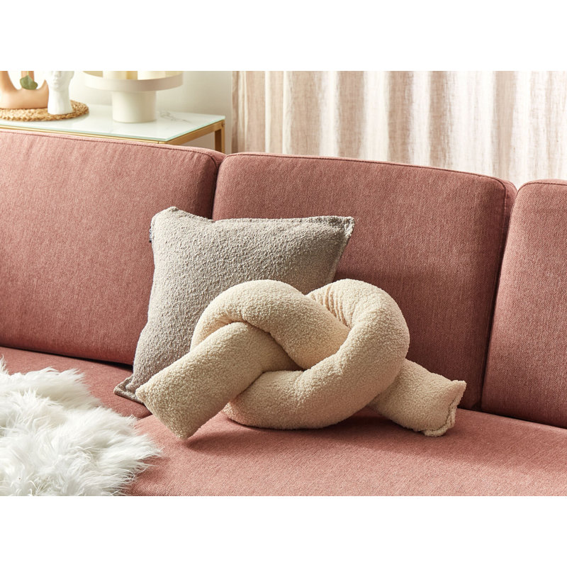 GLADIOLUS Novelty Throw Cushion, Beige