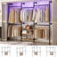 Portemanteau industriel extensible pour vêtements, système de placard mural 7,3 à 10,9 pi-123842449