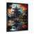 Impression noire sur toile encadrée sélectionné