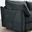 Siège en U profond à 3 places avec 2 repose-pieds, gris chenille, tiroir de rangement sous chaque siège, enveloppé et accoudoir, en forme de croissant, bords passepoilés, coussin modulaire surdimensionné dissimulé dans le repose-pieds-153993649